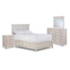 San Mateo Chambre à coucher avec rangement 6 mcx très grand – blanc antique