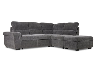 Serafina Sectionnel 4 mcx avec sofa-lit escamotable à gauche – anthracite