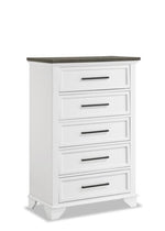 Abigail 5-Piece Queen Bedroom Package - White and Grey