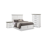 Abigail 5-Piece Full Bedroom Package - White and Grey