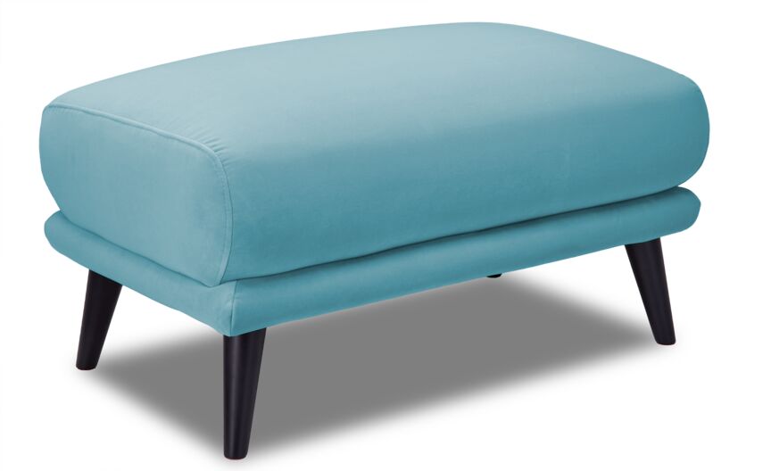 Angie Ottoman - Seafoam
