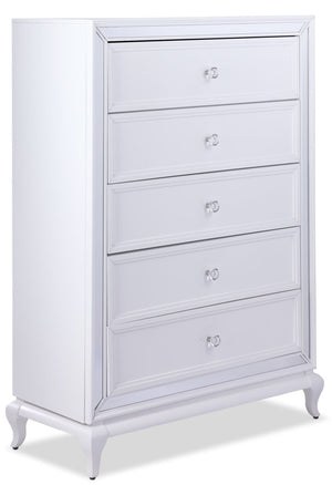 Arctic Ice Commode 5 tiroirs - blanc
