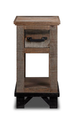 Baron Chairside Table - Barnwood