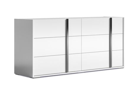 Bianca 6 Drawer Dresser - White Lacquer