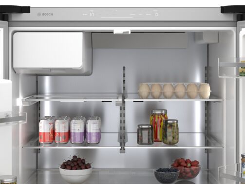 Bosch 36" 26 Cu. Ft. Black Stainless Steel French Door Refrigerator - B36FD50SNB