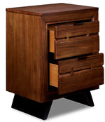 Camila Night Table - Rustic Brown