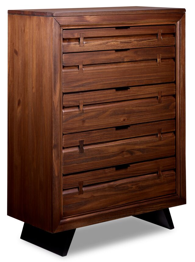 Camila 5-Piece Full Bedroom Package - Rustic Brown