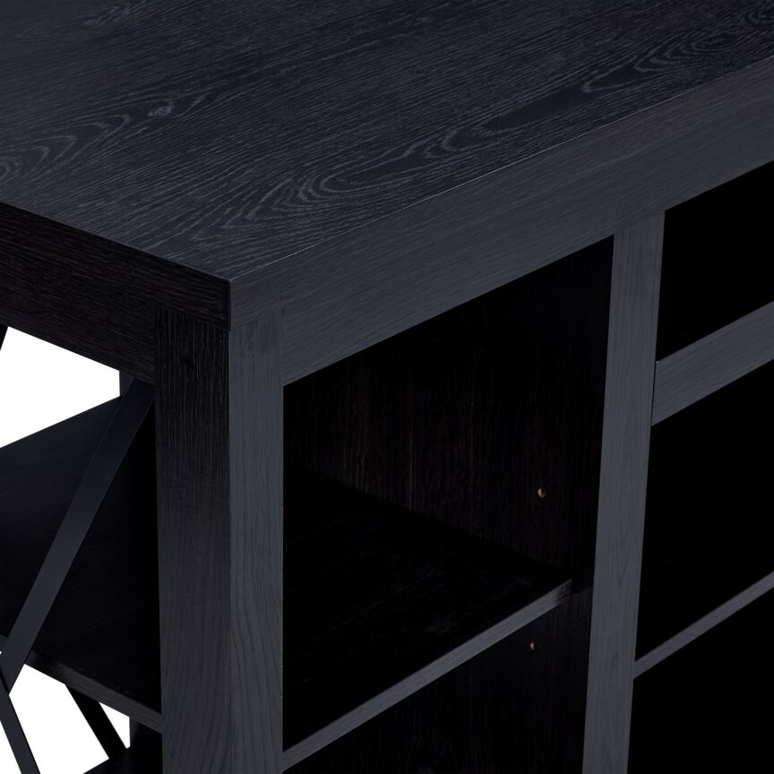 Cohen 78" Fireplace TV Stand - Grey