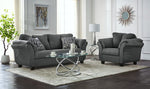 Collier Sofa and Chair Set - Dark Grey