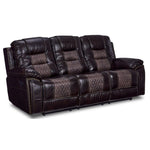 Commodore Reclining Sofa- Brown