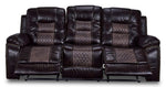 Commodore Reclining Sofa- Brown