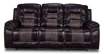 Commodore Reclining Sofa- Brown