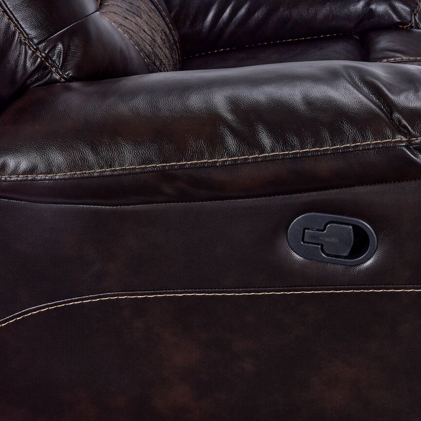 Commodore Reclining Sofa- Brown