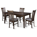 Cypress 5-Piece Extendable Dining Set - Graphite