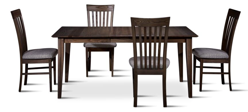 Cypress 5-Piece Extendable Dining Set - Graphite
