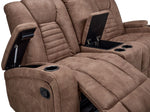 Dallas Glider Reclining Loveseat- Mocha