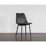 Drew Side Chair - Black, Bravo Portabella