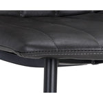 Drew Side Chair - Black, Bravo Portabella