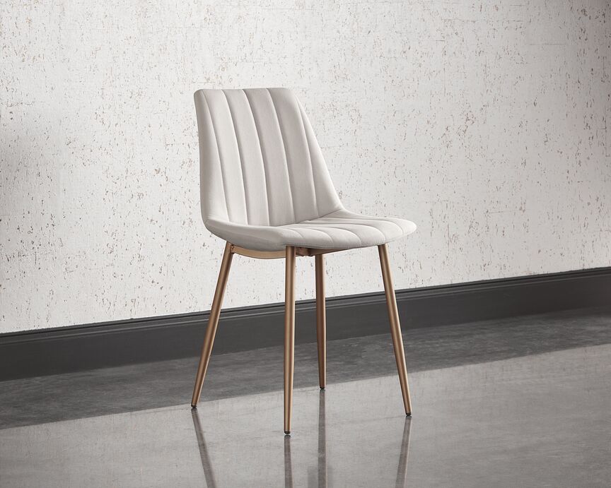 Drew Side Chair - Champagne Gold, Antonio Linen