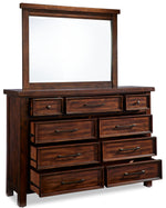 Eden 6-Piece King Storage Bedroom Package - Dark Brown