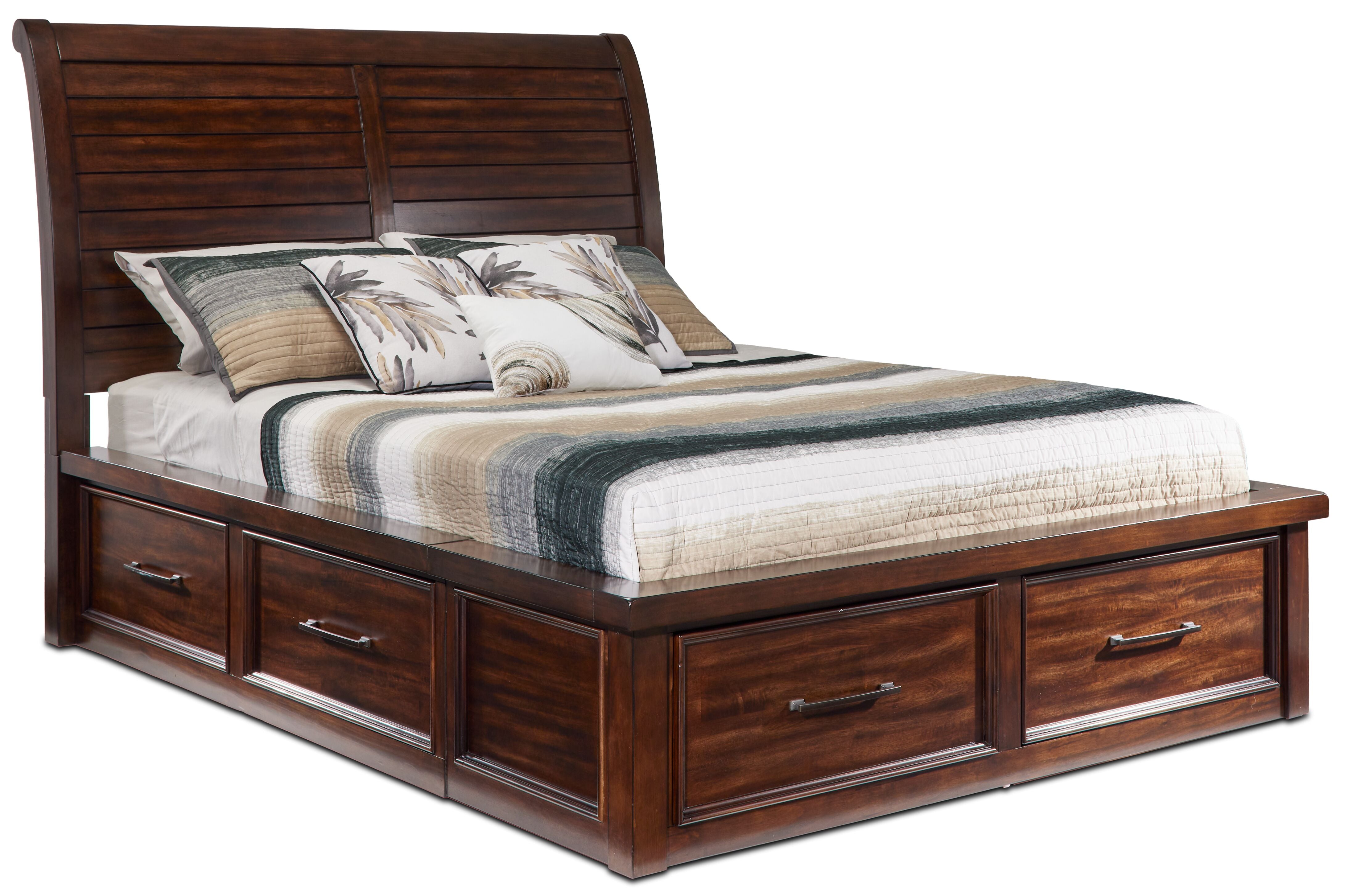 Eden 5-Piece Queen Storage Bedroom Package - Dark Brown