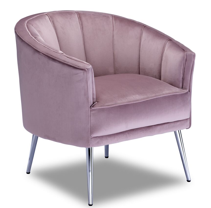 Emory Accent Chair-Pink