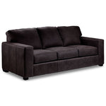 Enrico Leather Sofa - Slate