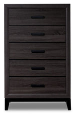 Fog 5-Drawer Chest - Grey, Black