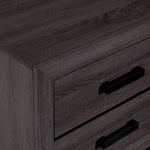 Fog 6-Drawer Dresser - Grey, Black