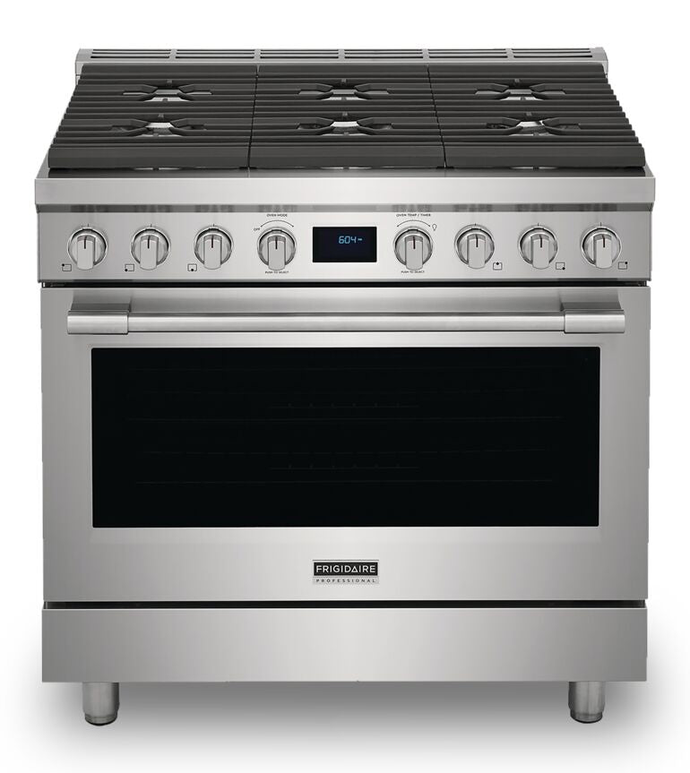 Frigidaire Professional Stainless Steel 36" Dual-Fuel Range (4.4 Cu.Ft) - PCFD3668AF