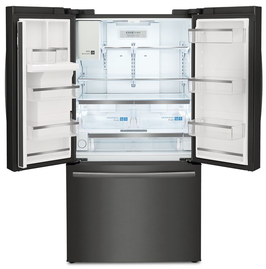 Frigidaire Gallery 36" 22.6 Cu. Ft. Black Stainless Steel Counter-Depth French Door Refrigerator - GRFC2353AD