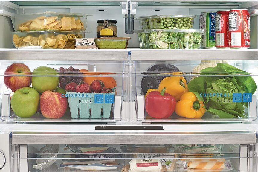 Frigidaire Gallery 36" 22.6 Cu. Ft. Black Stainless Steel Counter-Depth French Door Refrigerator - GRFC2353AD