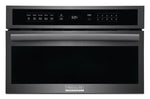 Frigidaire Gallery Black Stainless Steel 30" Built-In Microwave Oven with Drop-Down Door (1.6 Cu. Ft.) - GMBD3068AD