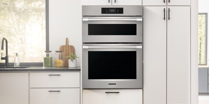 Frigidaire Professional 30" Smudge-Proof Stainless Steel Combination Wall Oven and Microwave with Total Convection and Air Fry (5.3 cu. ft.) - PCWM3080AF