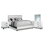 Frost 6-Piece Full Bedroom Package - White, Black