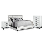 Frost 5-Piece Full Bedroom Package - White, Black