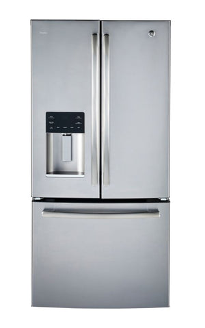 GE Profile Réfrigérateur 17,5 pi³ avec porte à 2 battants 33 po acier inoxydable résistant aux traces de doigts PYE18HYRKFS