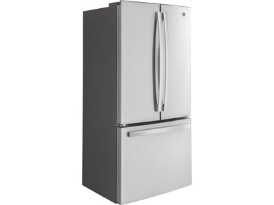 GE Réfrigérateur 18,6 pi³ avec porte à 2 battants à profondeur de comptoir 33 po acier inoxydable résistant aux traces de doigts GWE19JYLFS