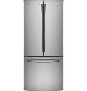 GE Profile Réfrigérateur 20,8 pi³ avec porte à 2 battants 30 po acier inoxydable résistant aux traces de doigts PNE21NYRKFS