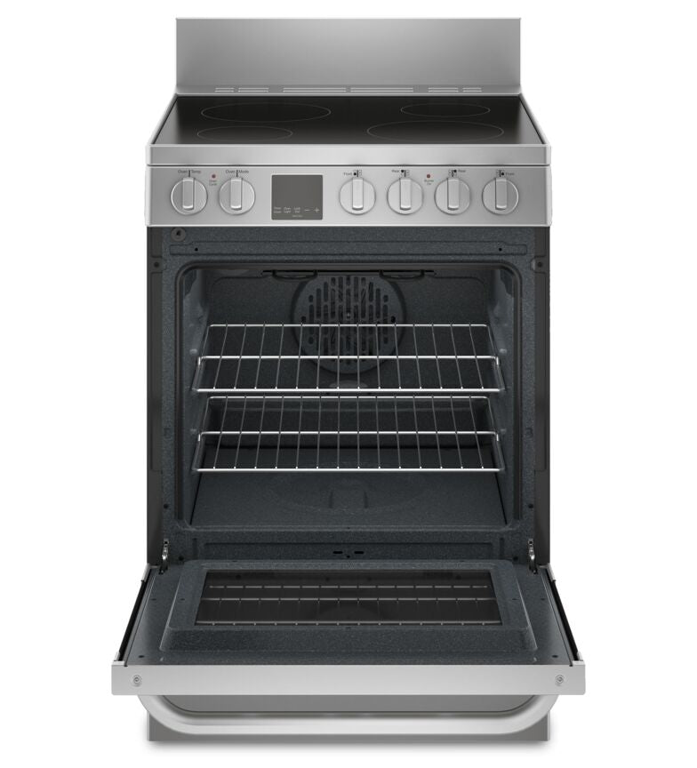 Haier 24" Electric Slide-In Range with Storage Drawer Stainless Steel (2.9 Cu.Ft) - QCA740RMSS