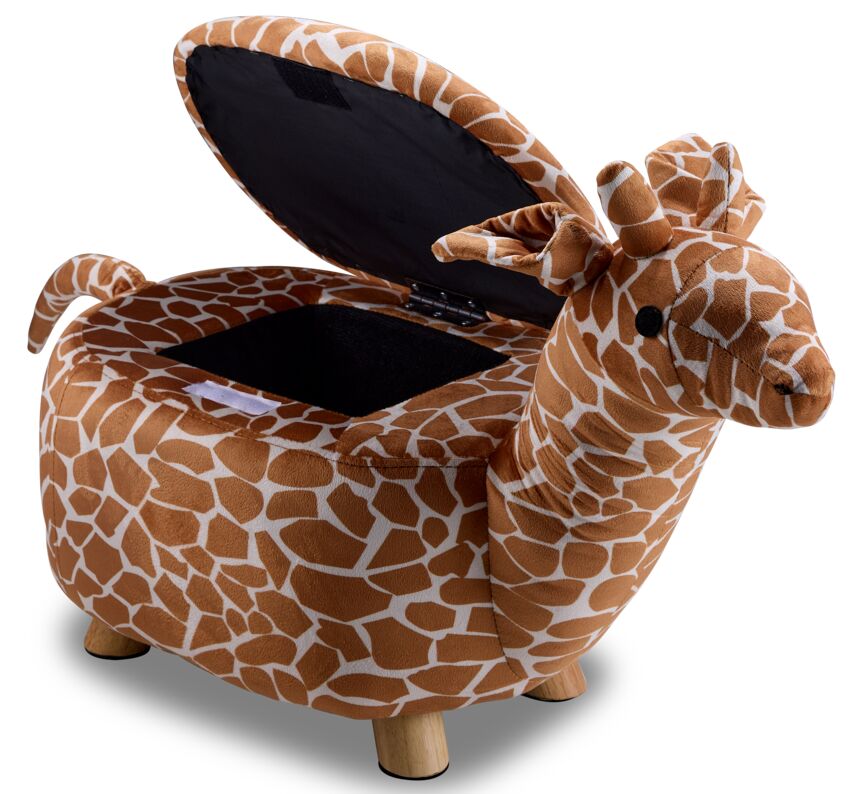 Giraffe Storage Ottoman - Brown