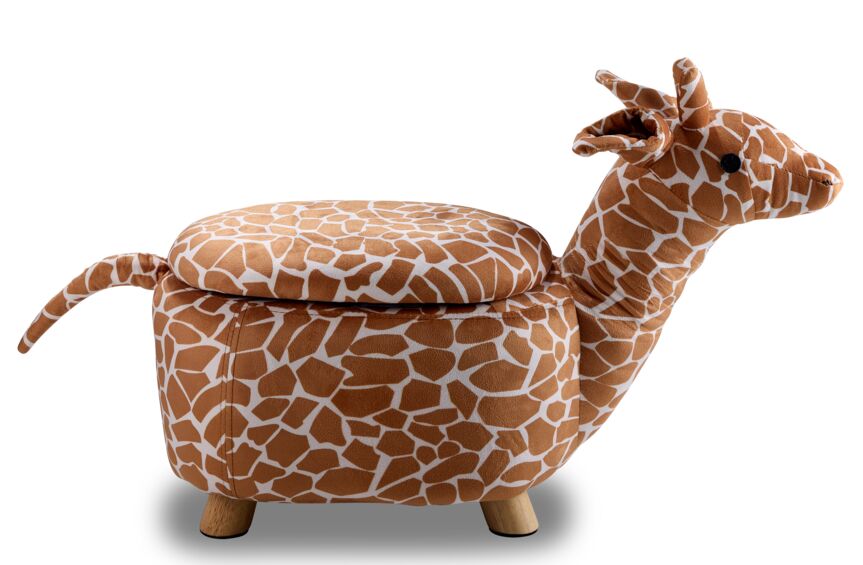 Giraffe Storage Ottoman - Brown