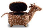 Giraffe Storage Ottoman - Brown