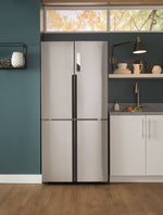 Haier 33 " 16.4 Cu. Ft. Fingerprint Resistant Stainless Steel Counter-Depth 4-Door French Door Refrigerator - QHE16HYPFS