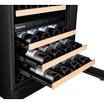 Hisense Stainless Steel Dual Zone Freestanding or Built-In Wine Fridge 46 Bottle -  HWD46029SS