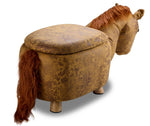 Horse Storage Ottoman - Yellow