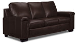 Icon Leather Sofa, Loveseat and Chair Set - Mocha