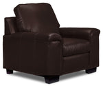 Icon Leather Sofa, Loveseat and Chair Set - Mocha