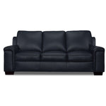 Icon Leather Sofa - Navy