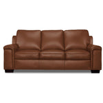 Icon Leather Sofa - Saddle